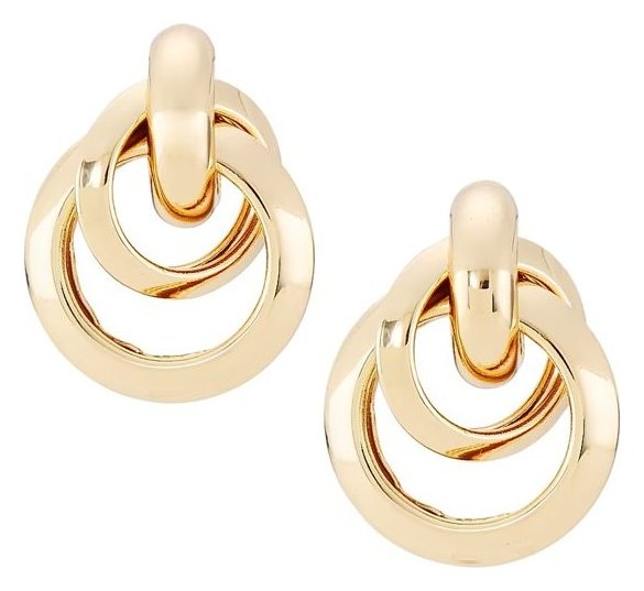 Kenneth Jay Lane Love Knot 18K Gold-Plated Earrings