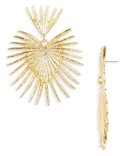 Kenneth Jay Lane Fan Drop Earrings